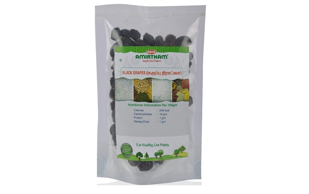 ABNS Amirtham Black Grapes    Pack  100 grams